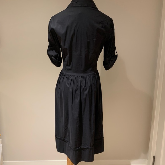 Robert Rodriguez shirt dress in black. Sz 2 - Picture 6 of 10